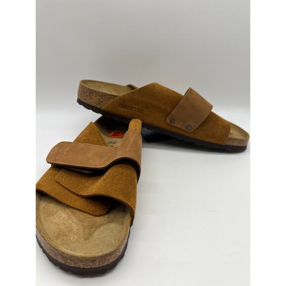 Birkenstock Kyoto Mink Nubuck Suede Leather Slides Men's Size 11 - Picture 5 of 16
